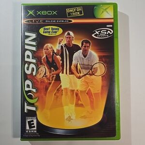 Top Spin Video Microsodt Xbox Game - Green Case